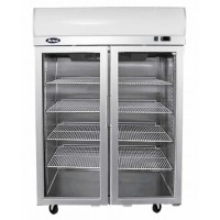 Atosa Stainless Steel Double Door Display Refrigerator 900 Litres - YCF9402