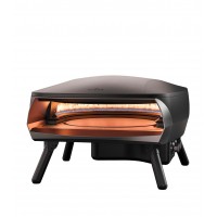 WITT Etna Rotante Gas Powered Pizza Oven w/ Twin Burner & Rotating Stone 16" - Black