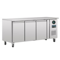 Polar | 3 Door Counter Freezer 417 Ltr Stainless Steel
