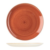 Stonecast | Spiced Orange Round Coupe Plate