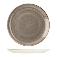 Stonecast | Peppercorn Grey Round Coupe Plate