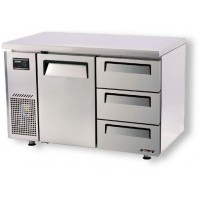 Skipio | 3 Draw Freezer With Under Counter Side Prep Table