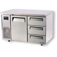 Skipio | 3 Draw 1 Door Freezer With Under Counter Side Prep Table