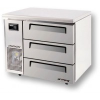 Skipio | 3 Draw Freezer With Under Counter Side Prep Table