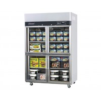 Skipio | 4 Door Glass Top Mount Freezer